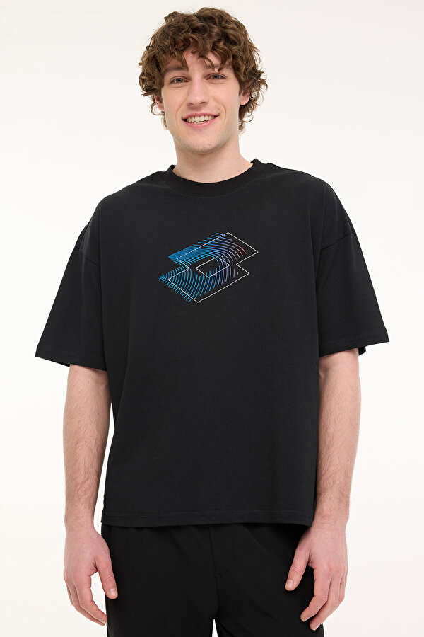 M-CROSSA TEE 5FX Siyah Erkek Kısa Kol T-Shirt