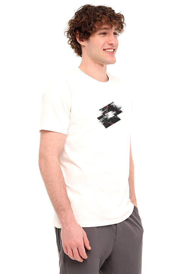M-FIGURE TEE 5FX Ekru Erkek Kısa Kol T-Shirt