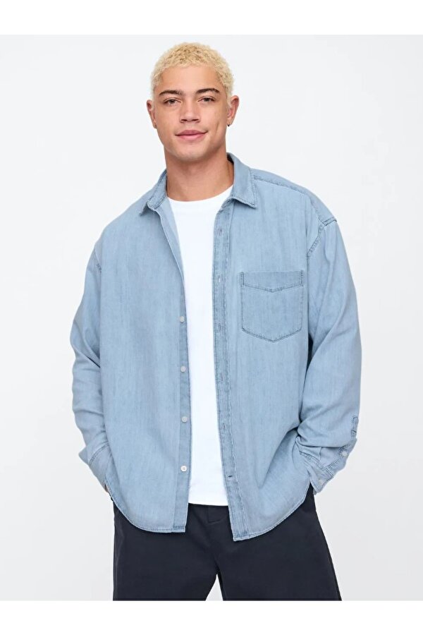 Denim Big Gömlek 589582-589790 Erkek Kot Gömlek
