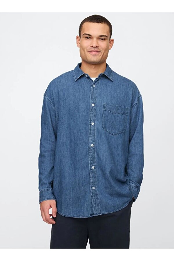 Denim Big Gömlek 589582-589790 Erkek Kot Gömlek