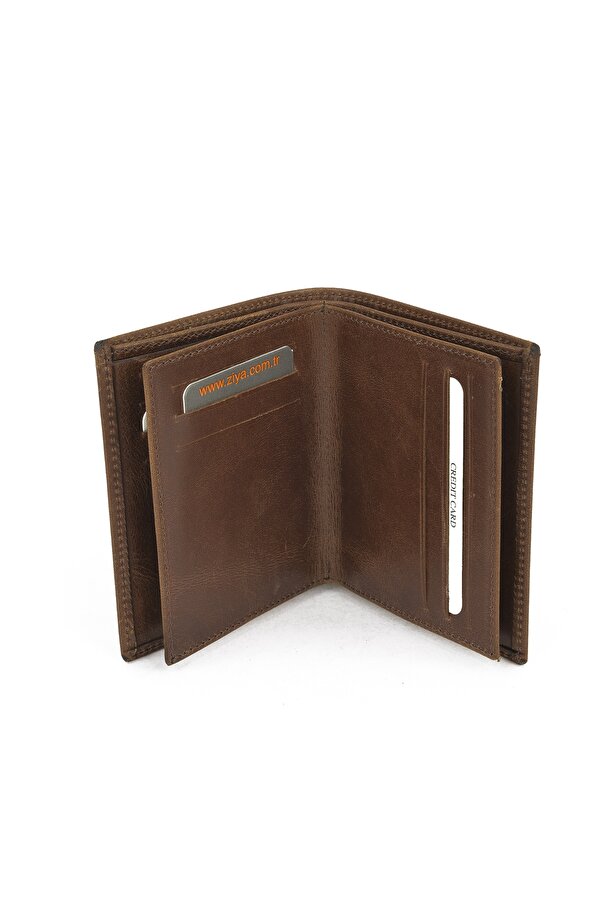 Erkek Hakiki Deri Cüzdan 1519841ZD09 Kahve