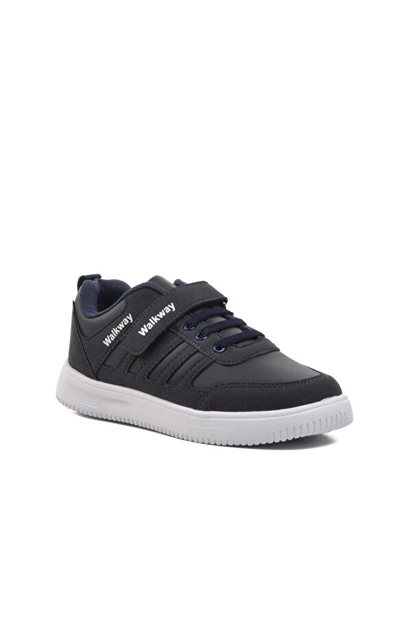Mely-F Lacivert-Beyaz Cırtlı Çocuk Sneaker