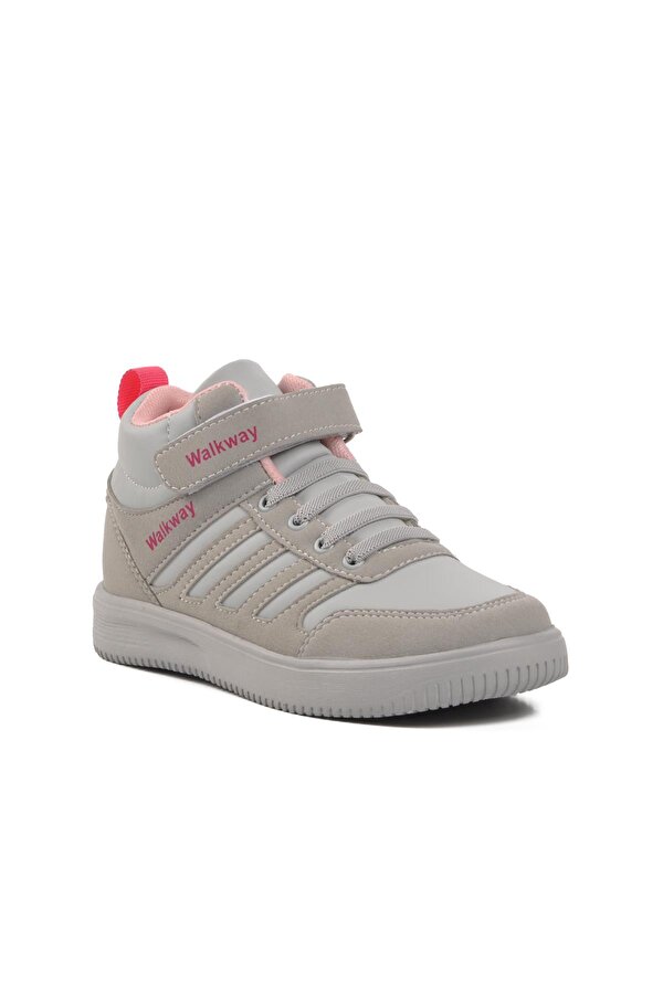 Mely Hi-F Buz-Pudra Cırtlı Çocuk Hi Sneaker