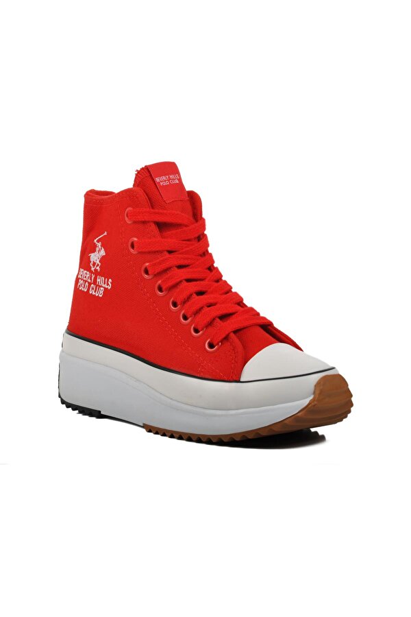 PO-30100 Kırmızı Unisex Hi Sneaker