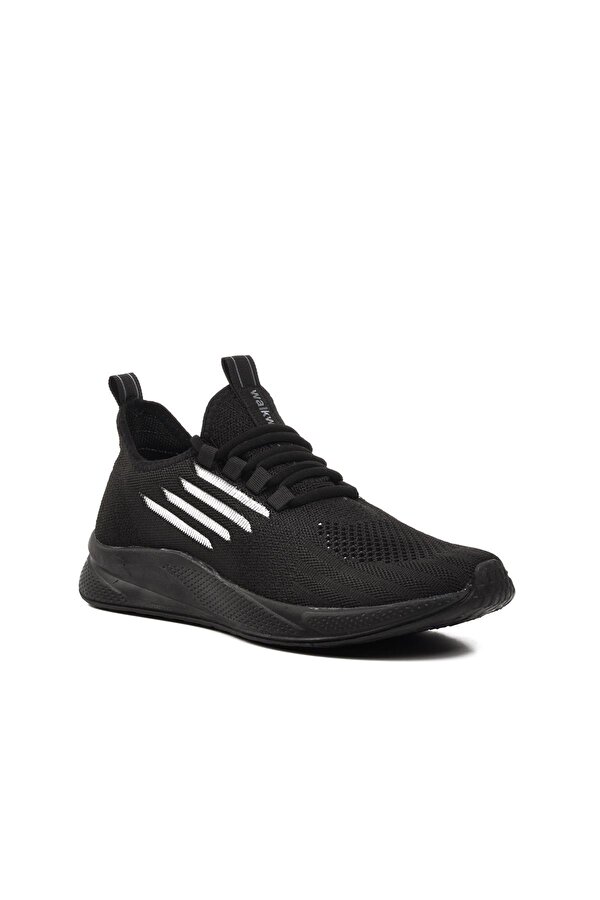 Ravello Fileli Siyah-Beyaz-Füme Unisex Spor Ayakkabı