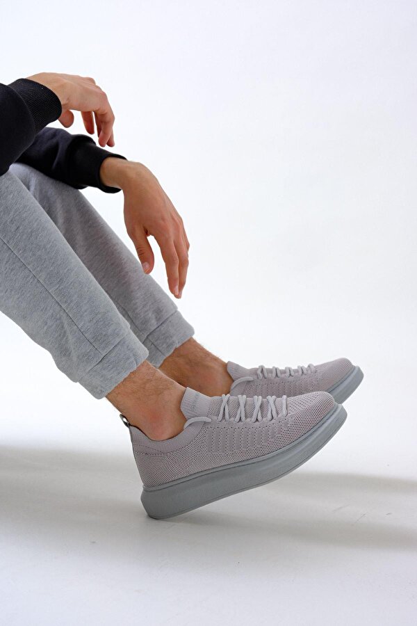 Gri Triko Yazlık Erkek Ayakkabı