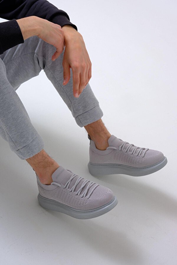Gri Triko Yazlık Erkek Ayakkabı