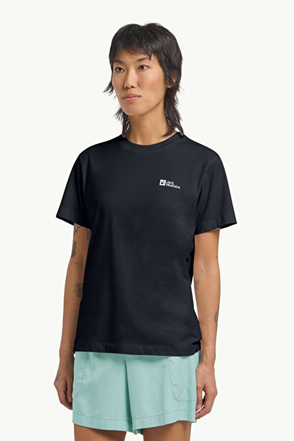 ESSENTIAL T W Lacivert Kadın Kısa Kol T-Shirt