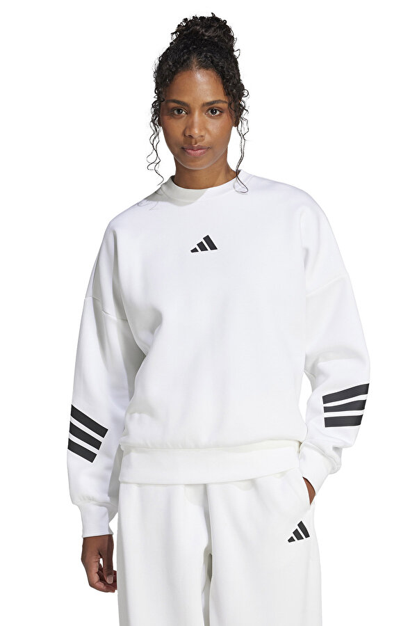 W FI 3S SWT         WHITE Beyaz Kadın Sweatshirt