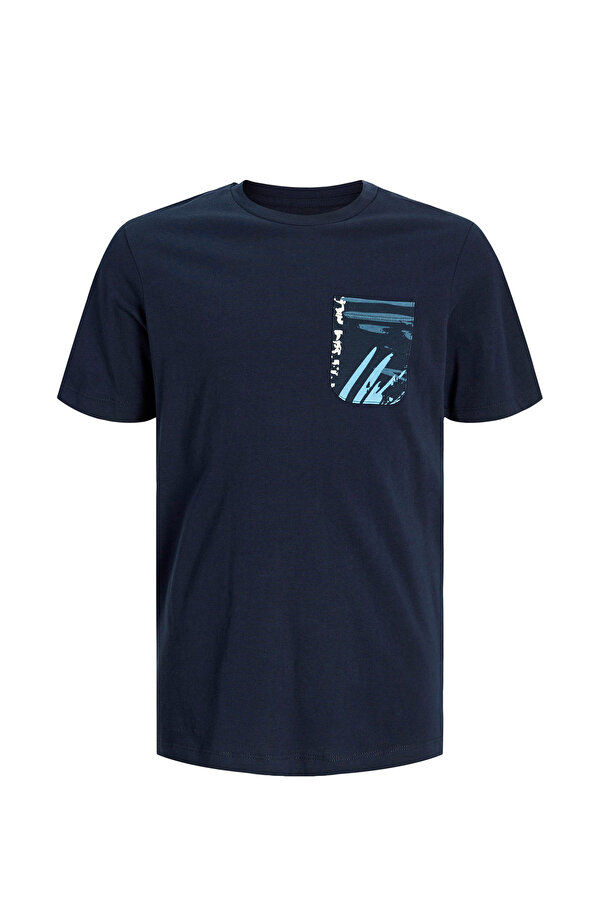 JJHAWAII POCKET Lacivert Erkek Çocuk Kısa Kol T-Shirt