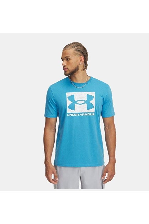 UA ABC CAMO BOXED LOGO SS Erkek T-Shirt