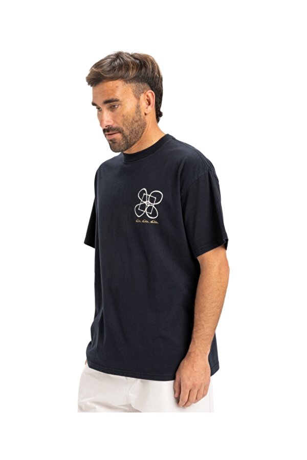 HW Ouitside Inside SS Erkek Kısa Kollu Tişört EQYZT08032 Siyah