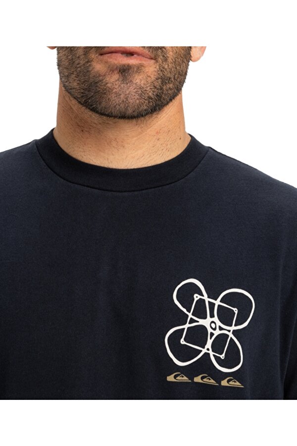 HW Ouitside Inside SS Erkek Kısa Kollu Tişört EQYZT08032 Siyah