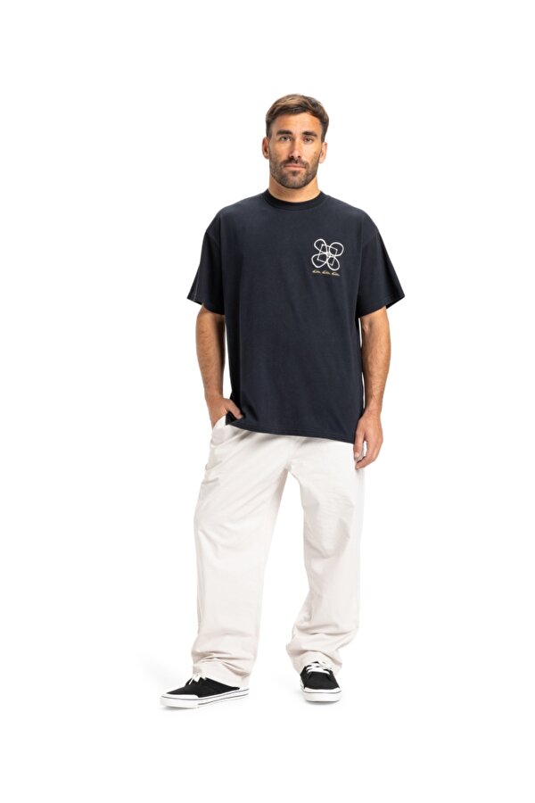 HW Ouitside Inside SS Erkek Kısa Kollu Tişört EQYZT08032 Siyah