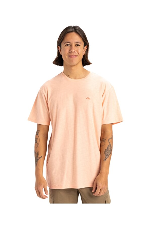 Slub Roundneck Erkek Kısa Kollu Tişört EQYKT04377 Somon