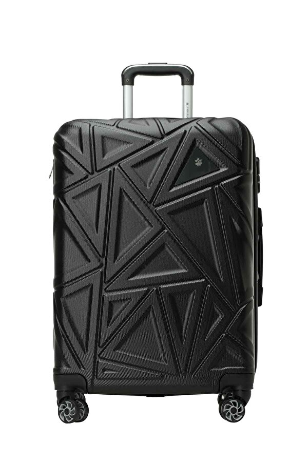 TRIANGLE -O ABS 5FX Siyah Unisex Orta Boy Valiz