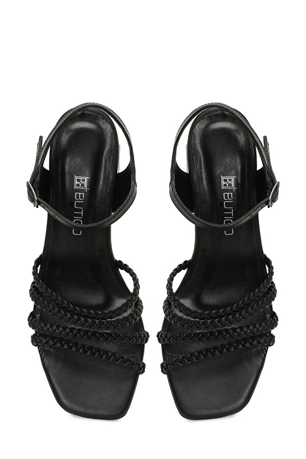 25S-558 5FX Siyah Kadın Topuklu Sandalet