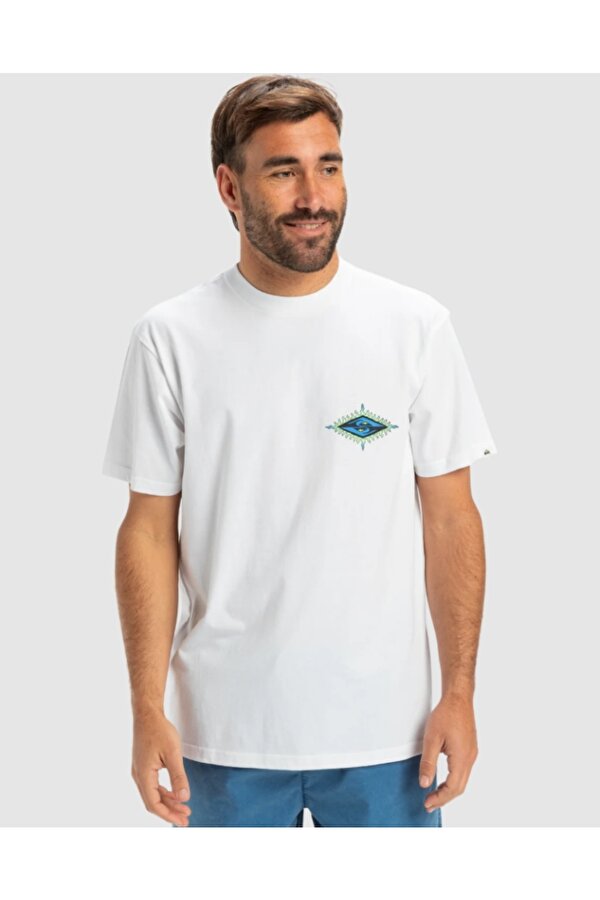 EQYZT08046 EV Beach Blast Beyaz Erkek T‑Shirt