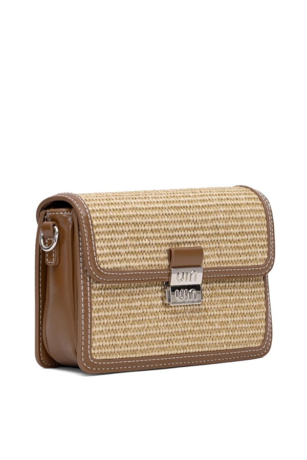 25YG301 Kadın Omuz Çantası Bej