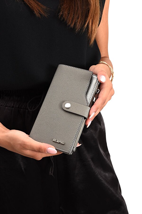 Kadın Bol Kartlıklı Kağıt Para Bölmeli Cüzdan 12cmx10cm PBU02