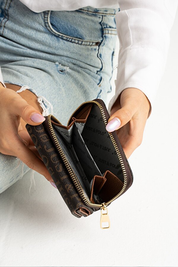 Kadın Bol Kartlıklı Kağıt Para Bölmeli Cüzdan 12cmx10cm PBU02