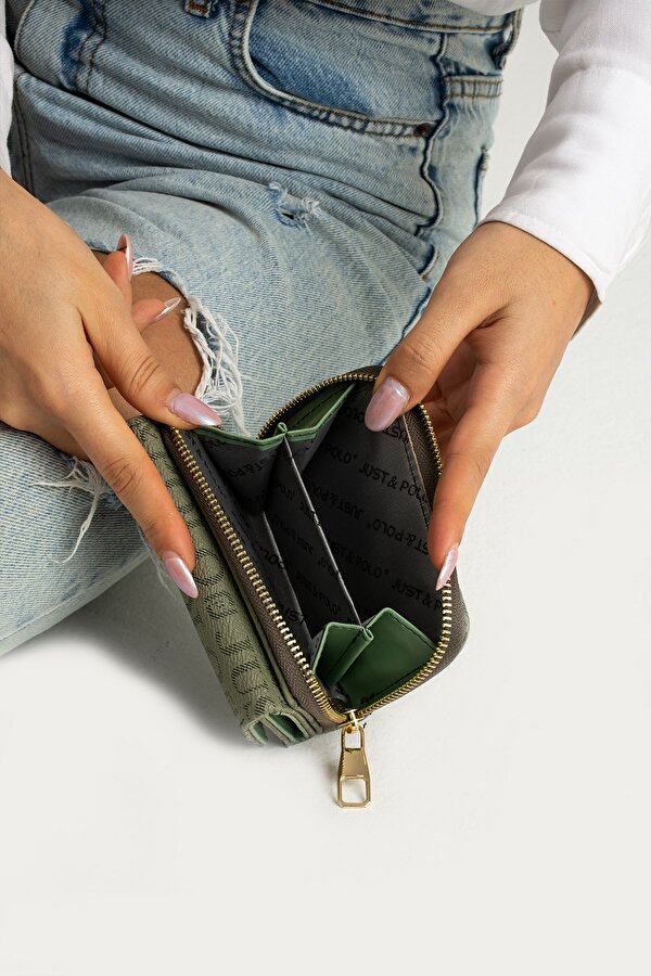 Kadın Bol Kartlıklı Kağıt Para Bölmeli Cüzdan 12cmx10cm PBU02