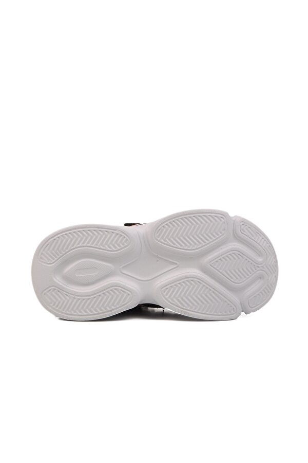 Siyah Kırmızı Cırtlı Fileli Hafif Unisex Çocuk Spor Ayakkabı 2351 P