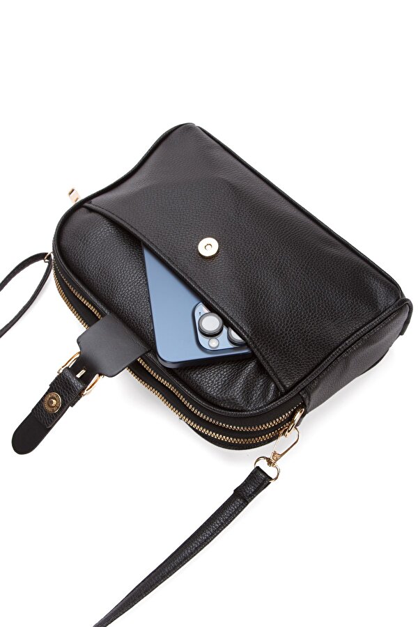 Kadın Uzun Askılı El ve Omuz Çantası new319 Siyah