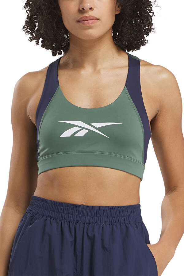 Clothing Reebok Id Train Colorblock Bra Зеленый 010