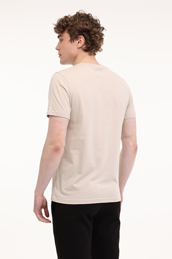 M-LUCAN TEE 5FX Taş Rengi Erkek Kısa Kol T-Shirt