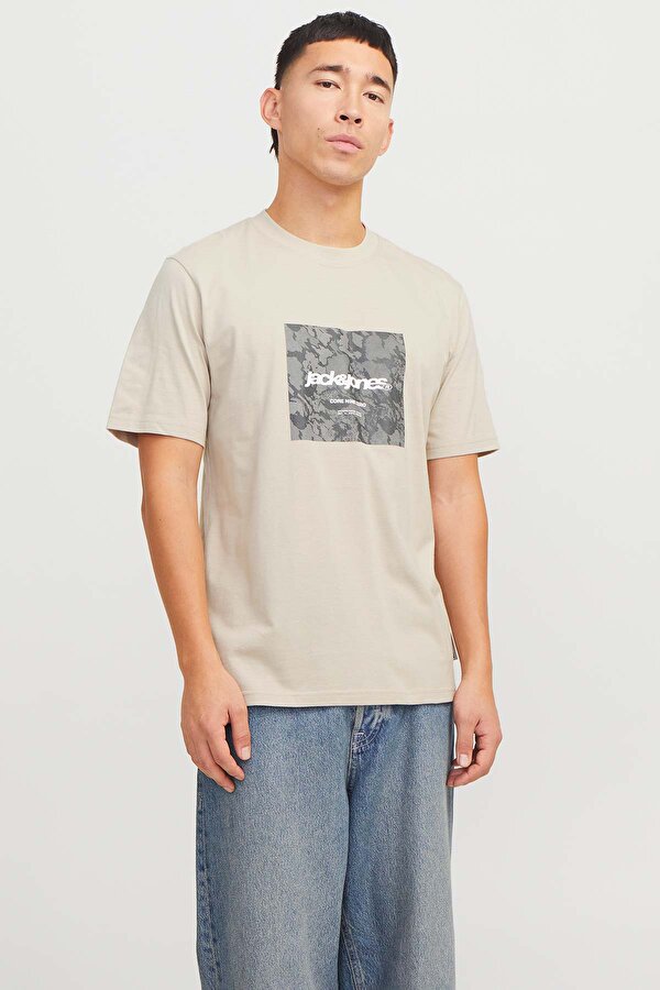 JCOTARMAC CAMO FRONT TEE Ekru Erkek Kısa Kol T-Shirt