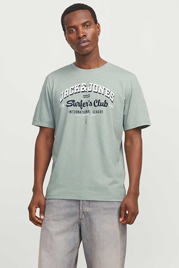 JJELOGO TEE SS  Mint Erkek Kısa Kol T-Shirt