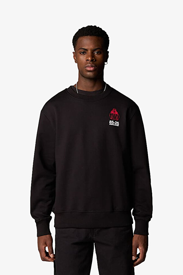 U Mnt Jacket Annıversary Relaxed Erkek Siyah Sweatshirt NF0A8DN6JK31