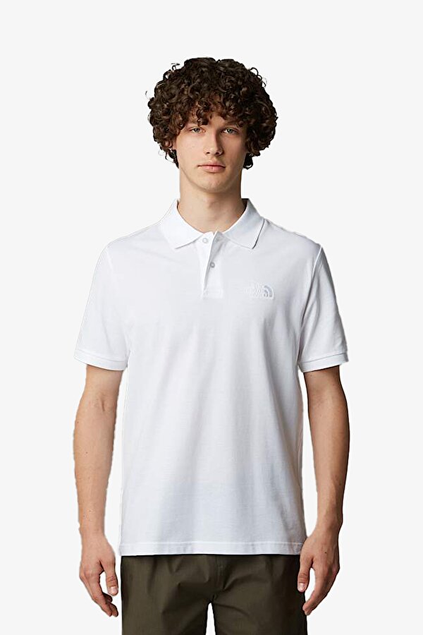 M Essentıal Regular Polo Erkek Beyaz T-Shirt NF0A8C1PFN41