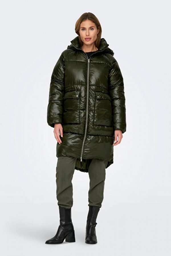 15321848 Onlsky Oversızed Puffer Coat Cc Otw Kadın Şişme Kaban