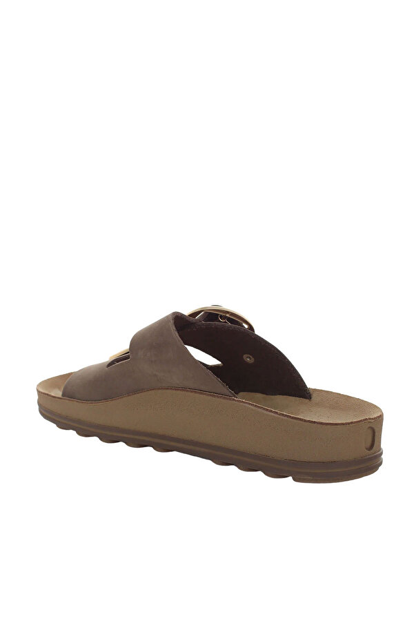 SANDAL 2 BANDS BROWN Woman Sandals