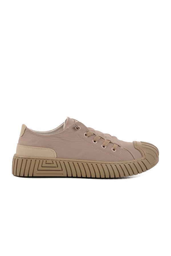 Bej Tekstil Memory Foam Unisex Spor Ayakkabı