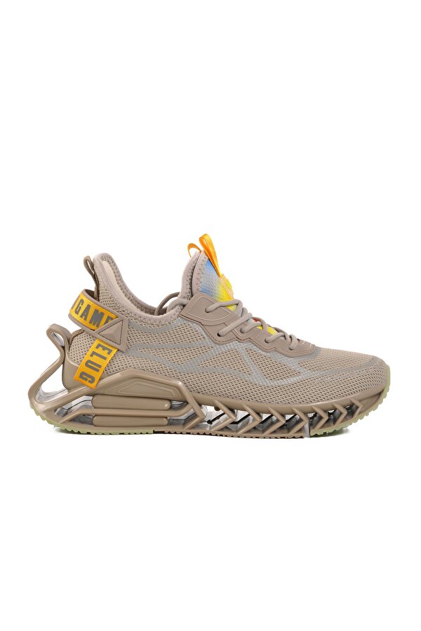 Bej Fileli Hava Alabilen Memory Foam Erkek Sneaker