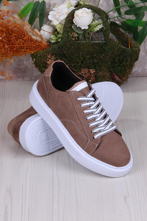 32539 Cnt Süet Suni Deri Kalın Taban Erkek Ayakkabı