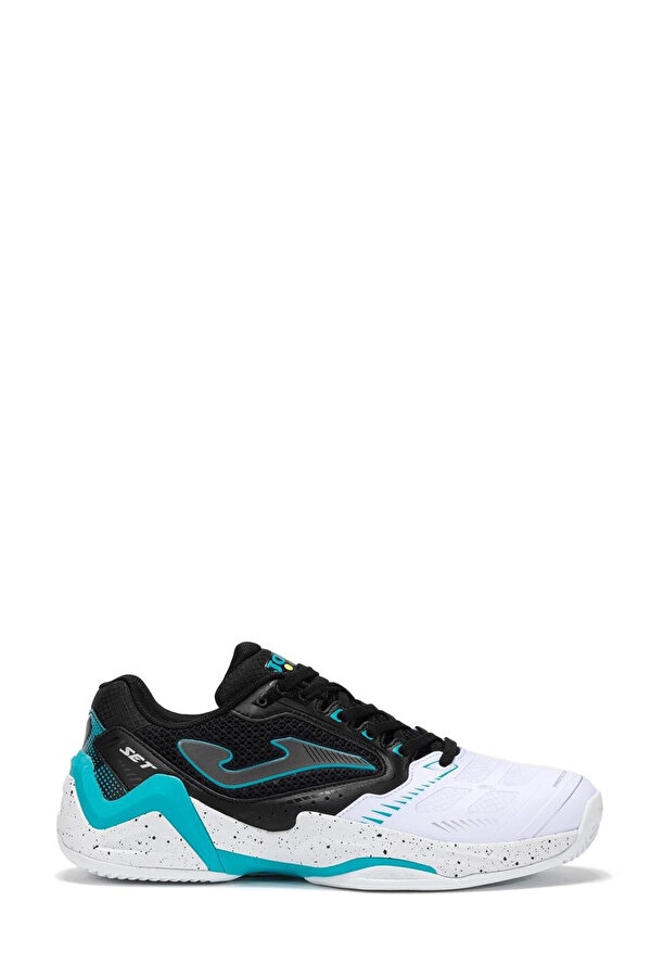 SET MEN 2541 BLANCO NEGRO Beyaz Erkek Tenis Ayakkabısı