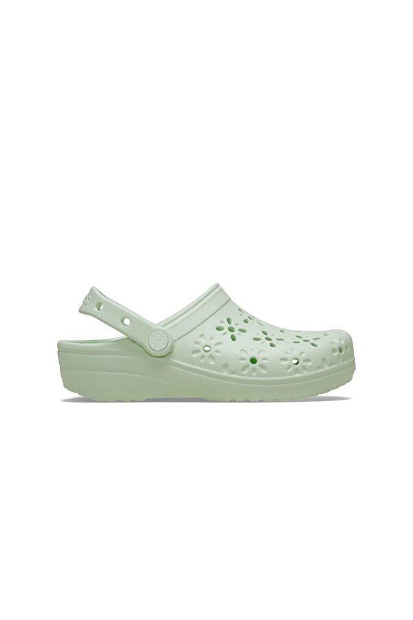 Classic Floral Cut Out Clog Kadın Terlik 210927
