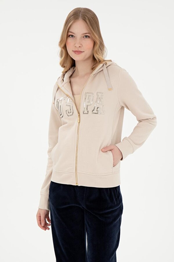 Kadın Kapüşonlu Fermuarlı Sweatshirt 2080739