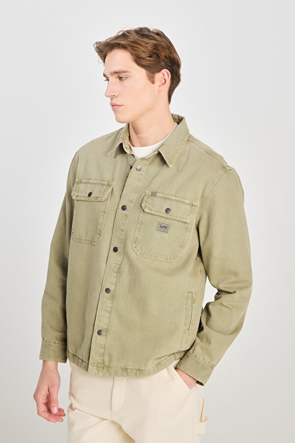 Relaxed Fit Kalın Non Erkek Denim Gömlek L68D2302526