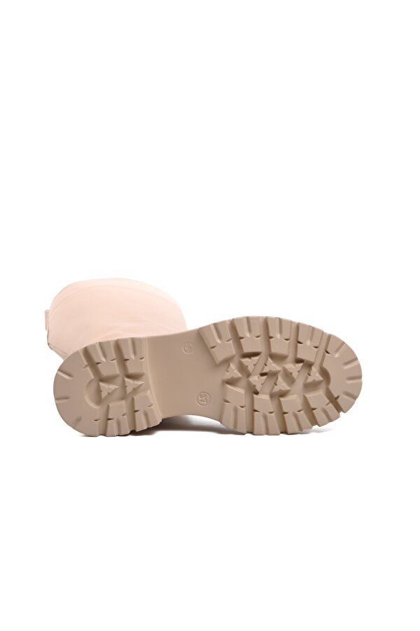 Aspor Bej Poliüretan Kadın Çizme