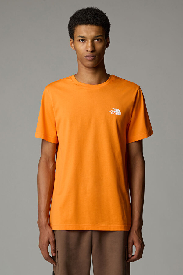 M SS SIMPLE DOME TEE Turuncu Erkek Kısa Kol T-Shirt