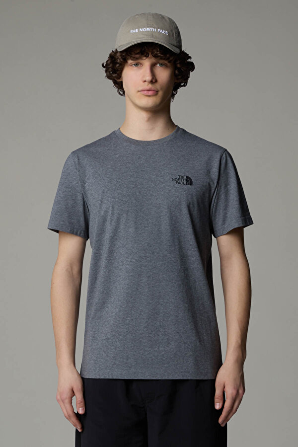 M SS SIMPLE DOME TEE Gri Erkek Kısa Kol T-Shirt