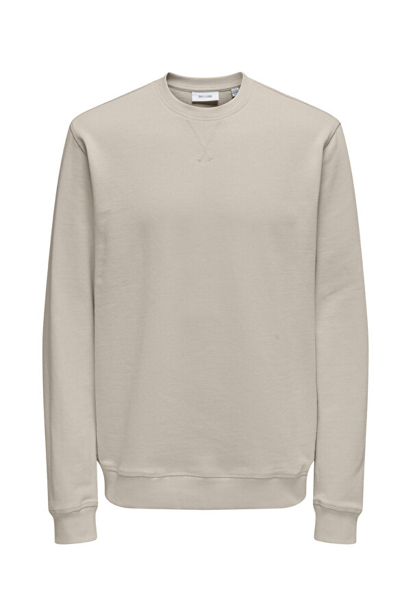 ONSDAVID REG CREW SWEAT Kahverengi Erkek Sweatshirt