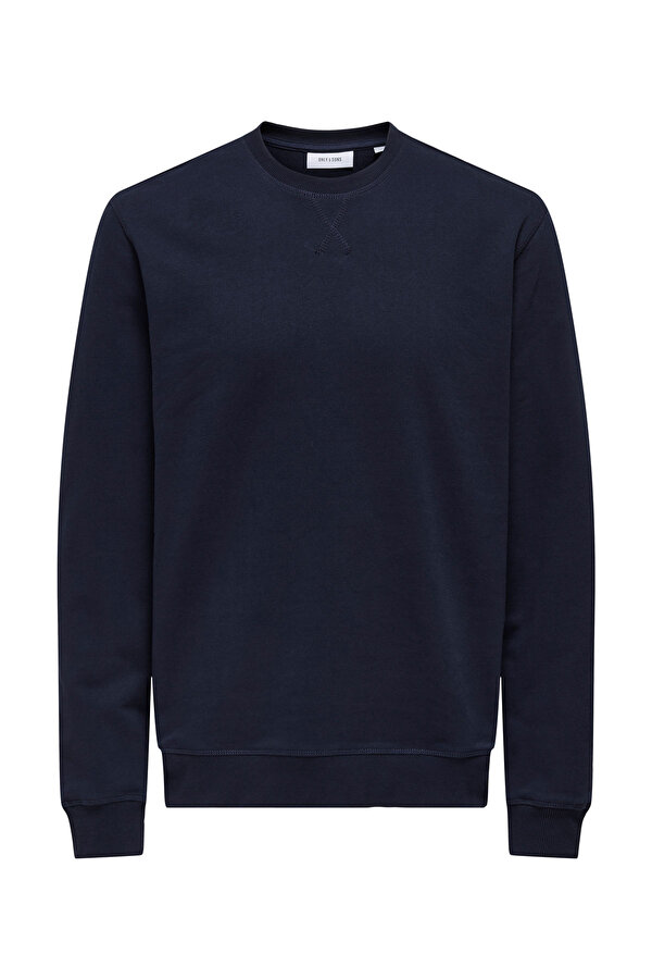 ONSDAVID REG CREW SWEAT Lacivert Erkek Sweatshirt