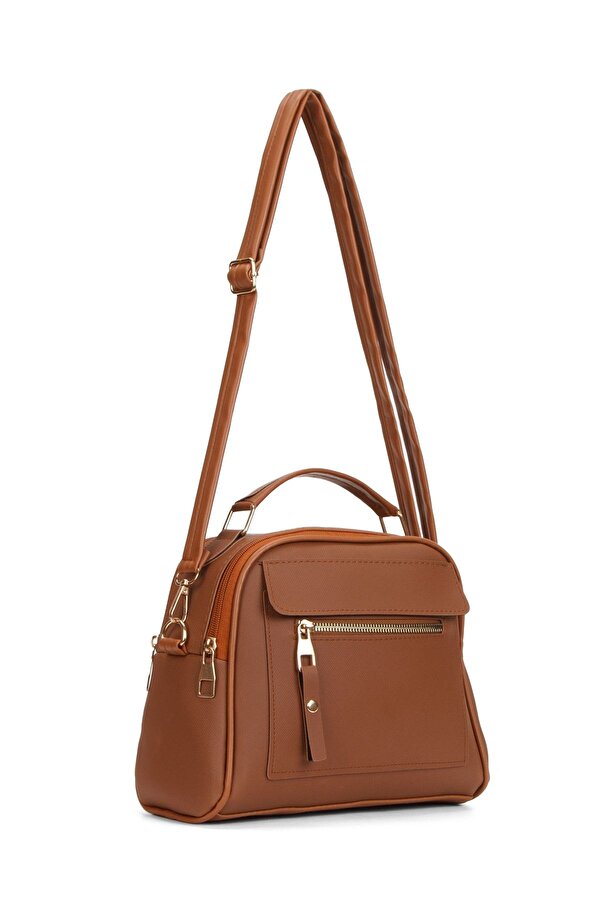 Kadın Günlük Çapraz Askılı Taba ve Vizon El Ve Omuz Çantası 2 Adet