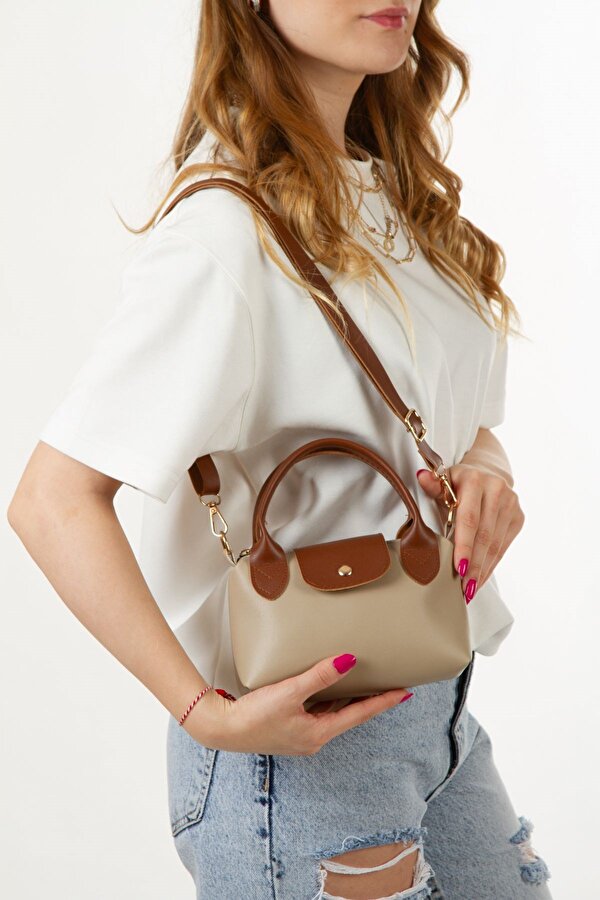 Kadın Çapraz Askılı Mini El ve Omuz Çantası 2 Adet